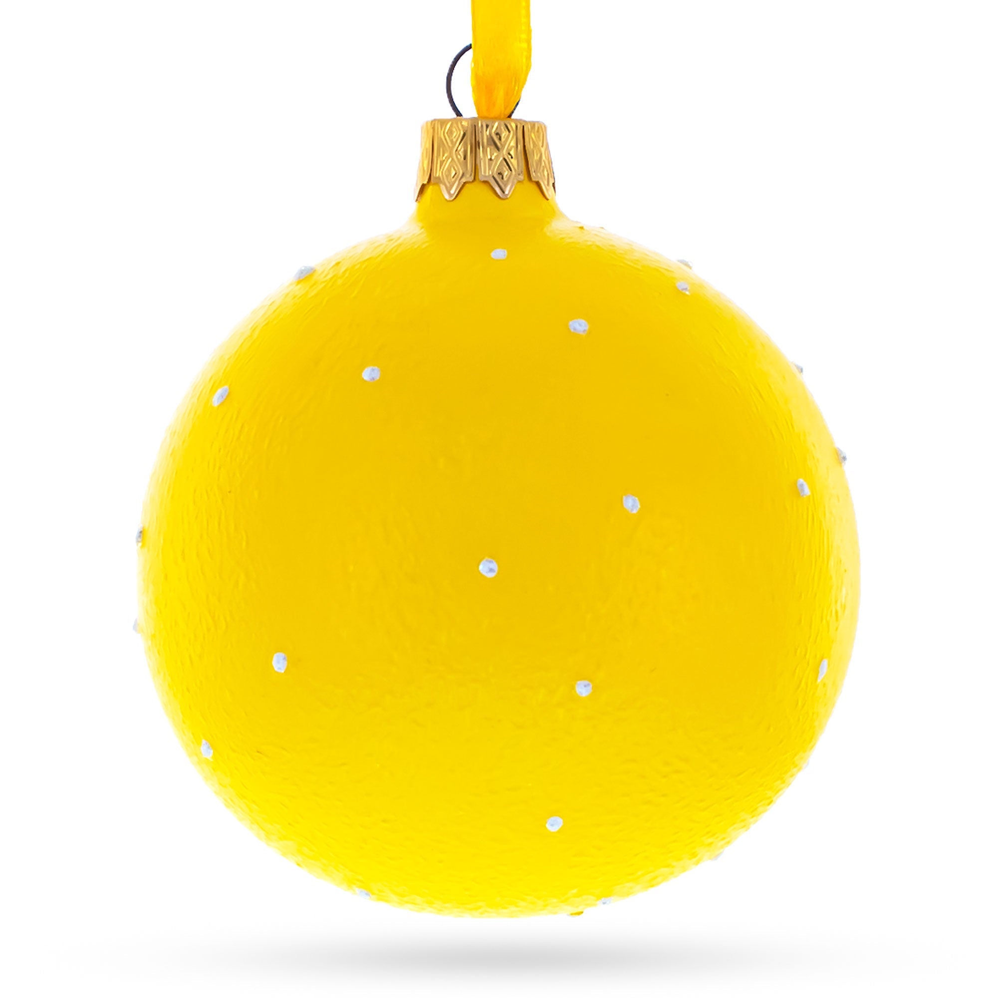 Indulging In Delight: Savoring Delicious Food Blown Glass Ball Christmas Ornament 3.25 Inches