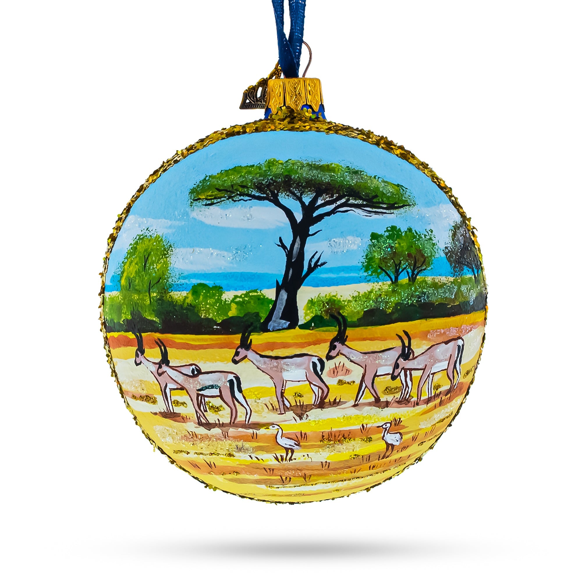 Kruger National Park, South Africa Glass Ball Christmas Ornament 4 Inches