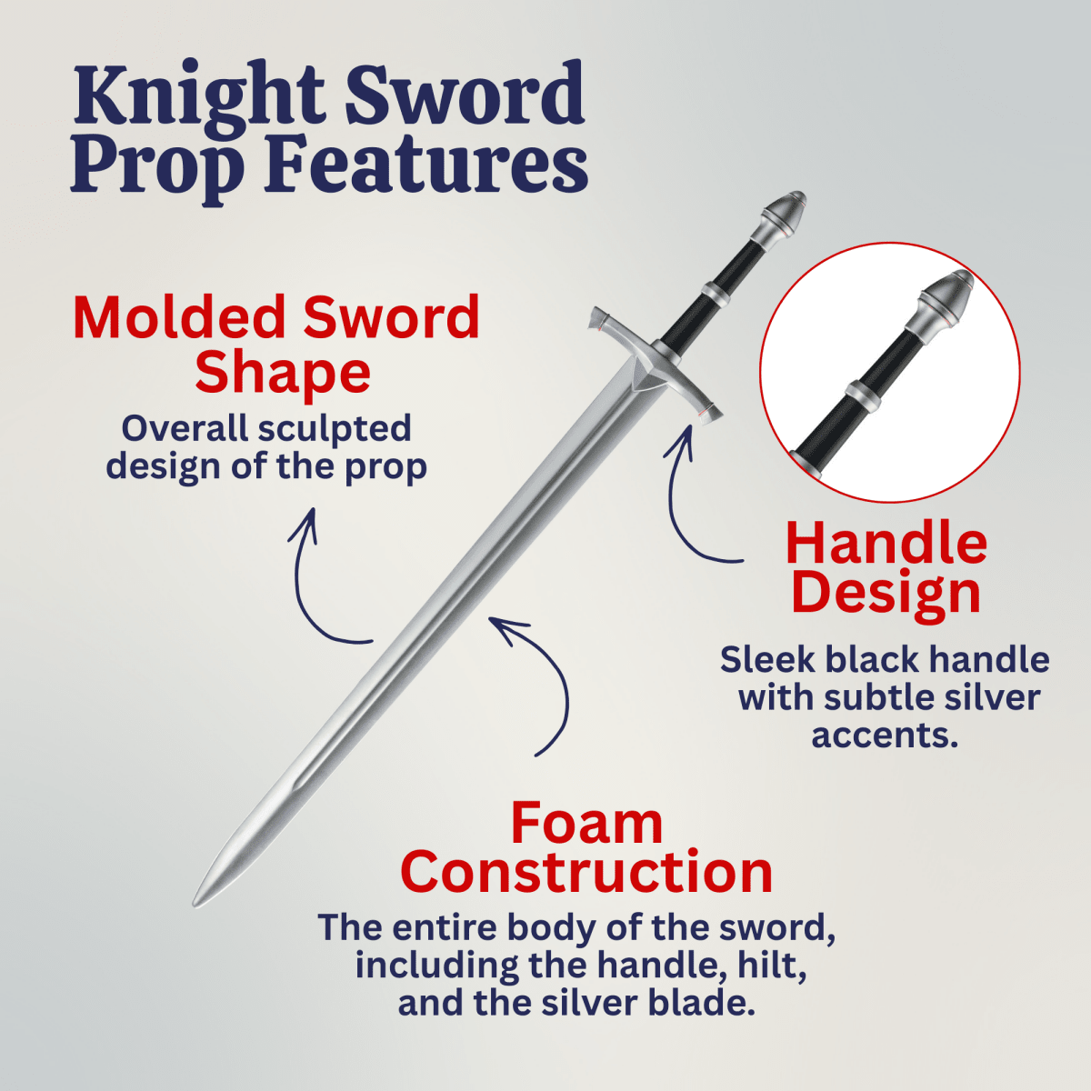 Knight Sword 43.5'' (foam)
