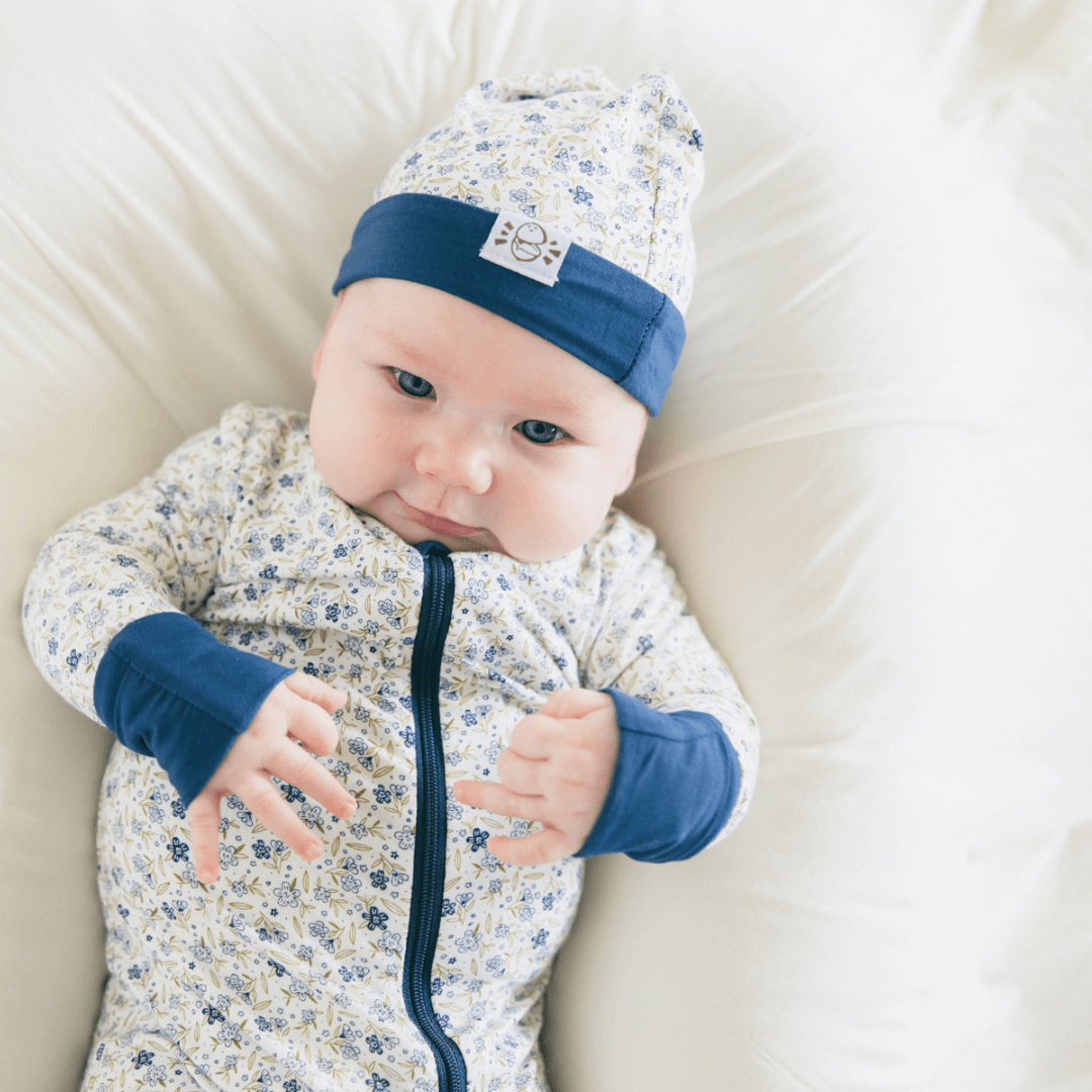 Knit Beanie In Ditzy Daisy