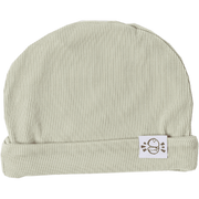 Knit Beanie In Green (ribbed)