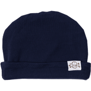 Knit Beanie In Navy (ribbed)