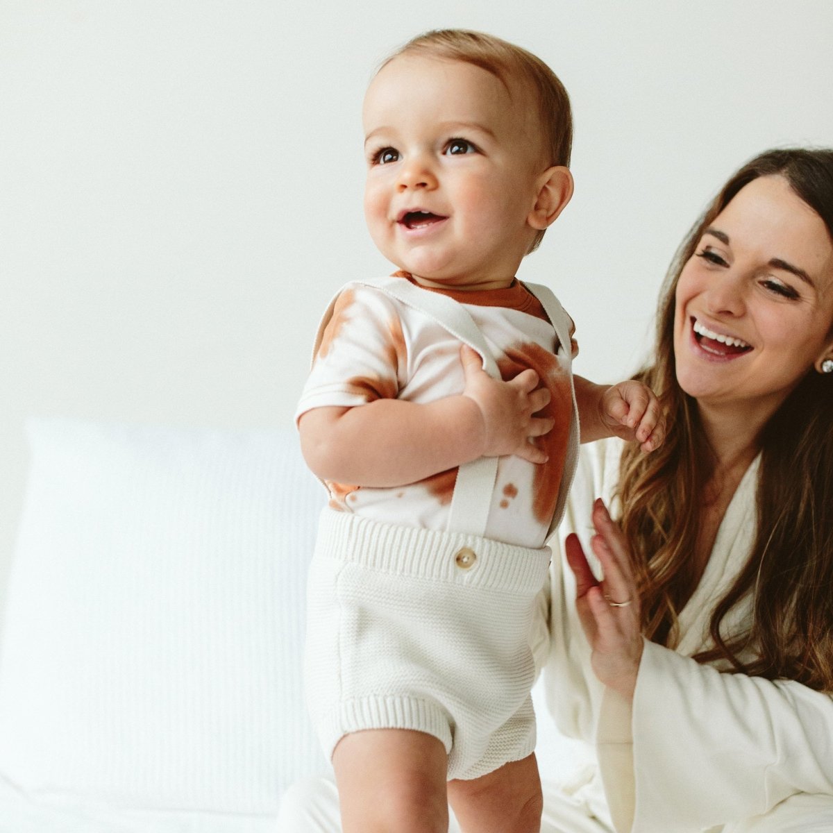 Knit Suspender Bloomers | Cloud