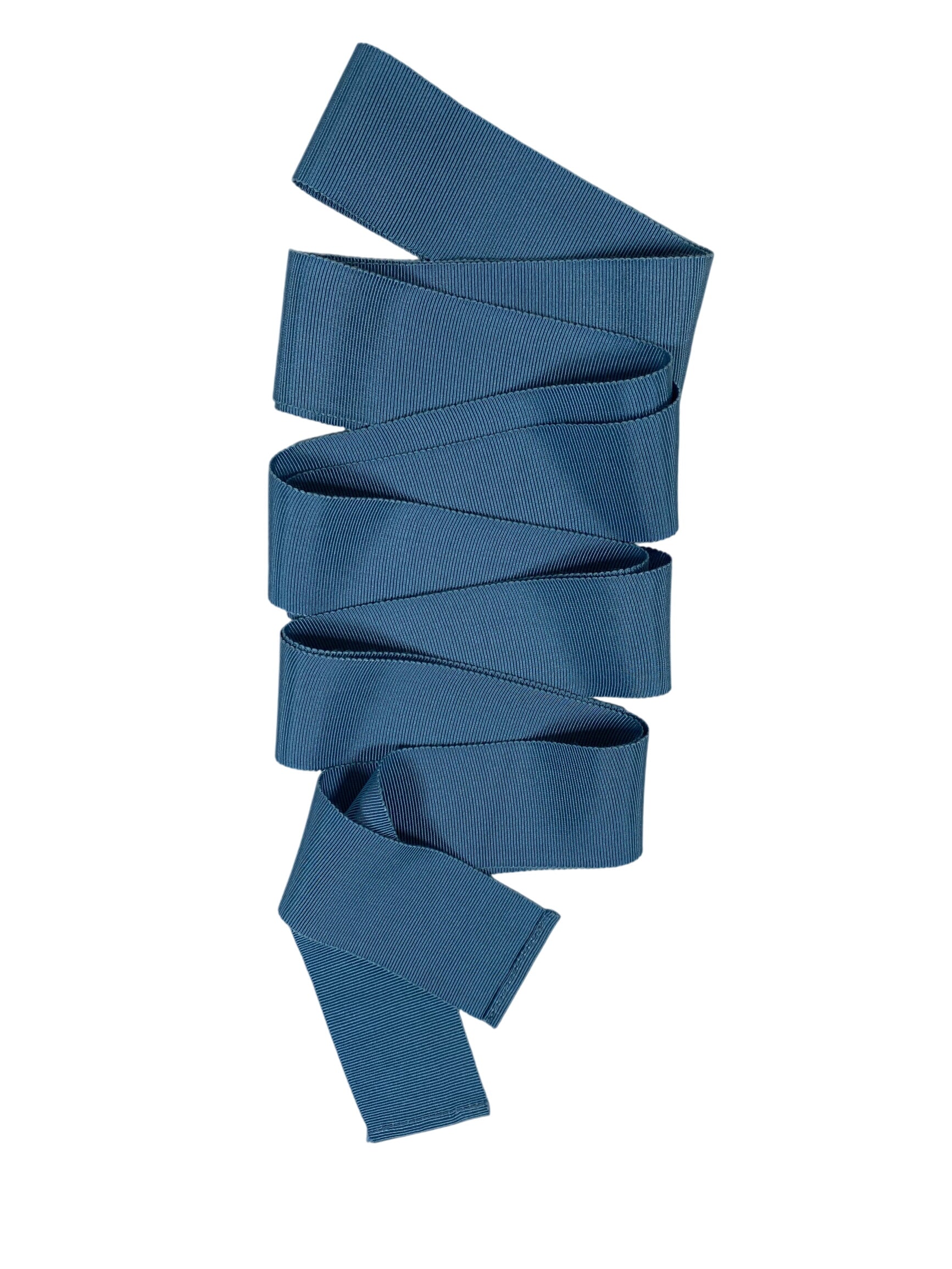 French Blue Millinery Grosgrain Ribbon - Long