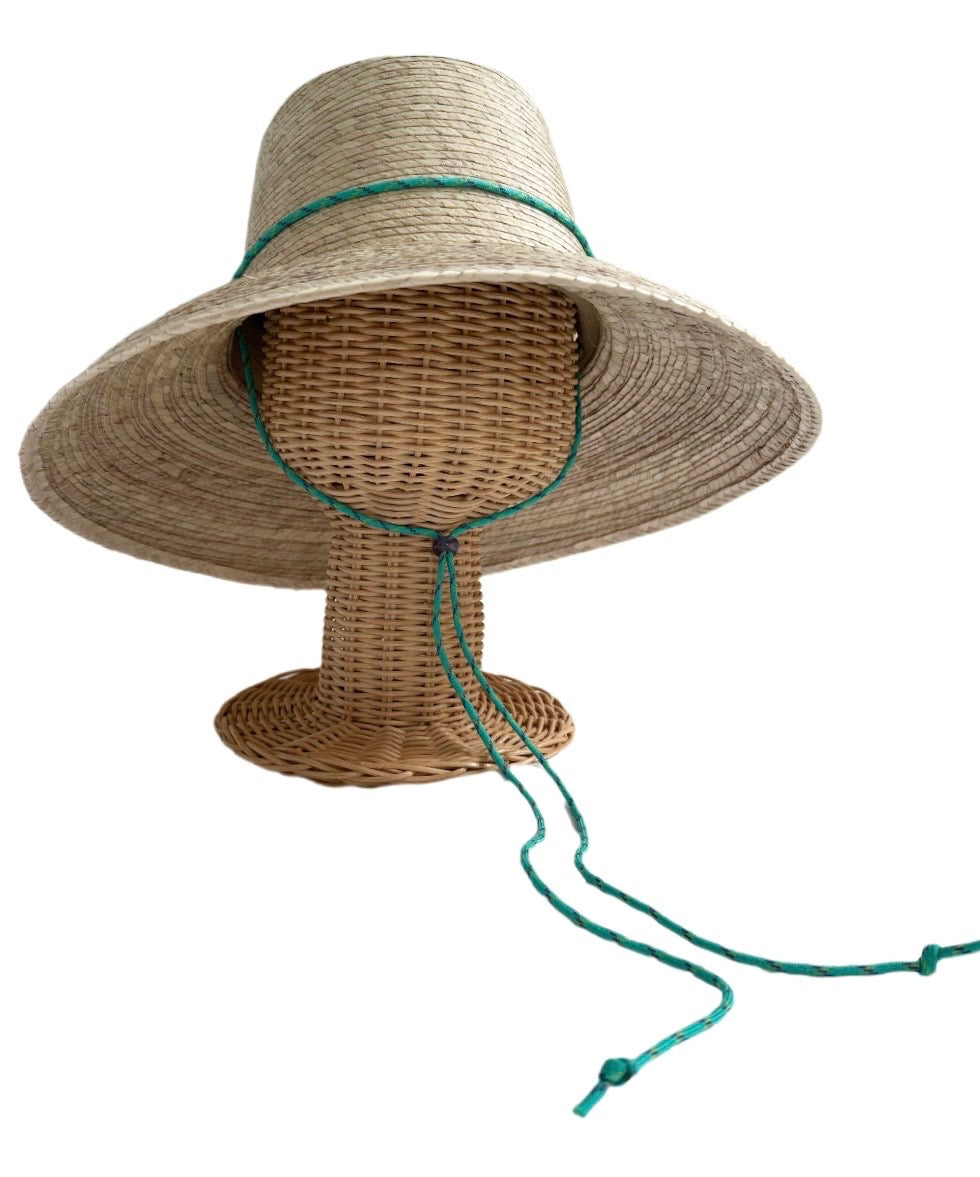 Wildflower Sun Hat - Turquoise Paracord Lanyard With Amethyst Toggle