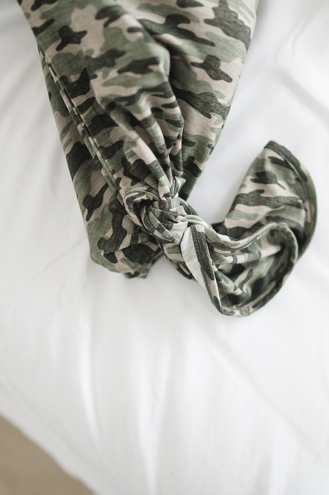Knotted Baby Gown - Camo