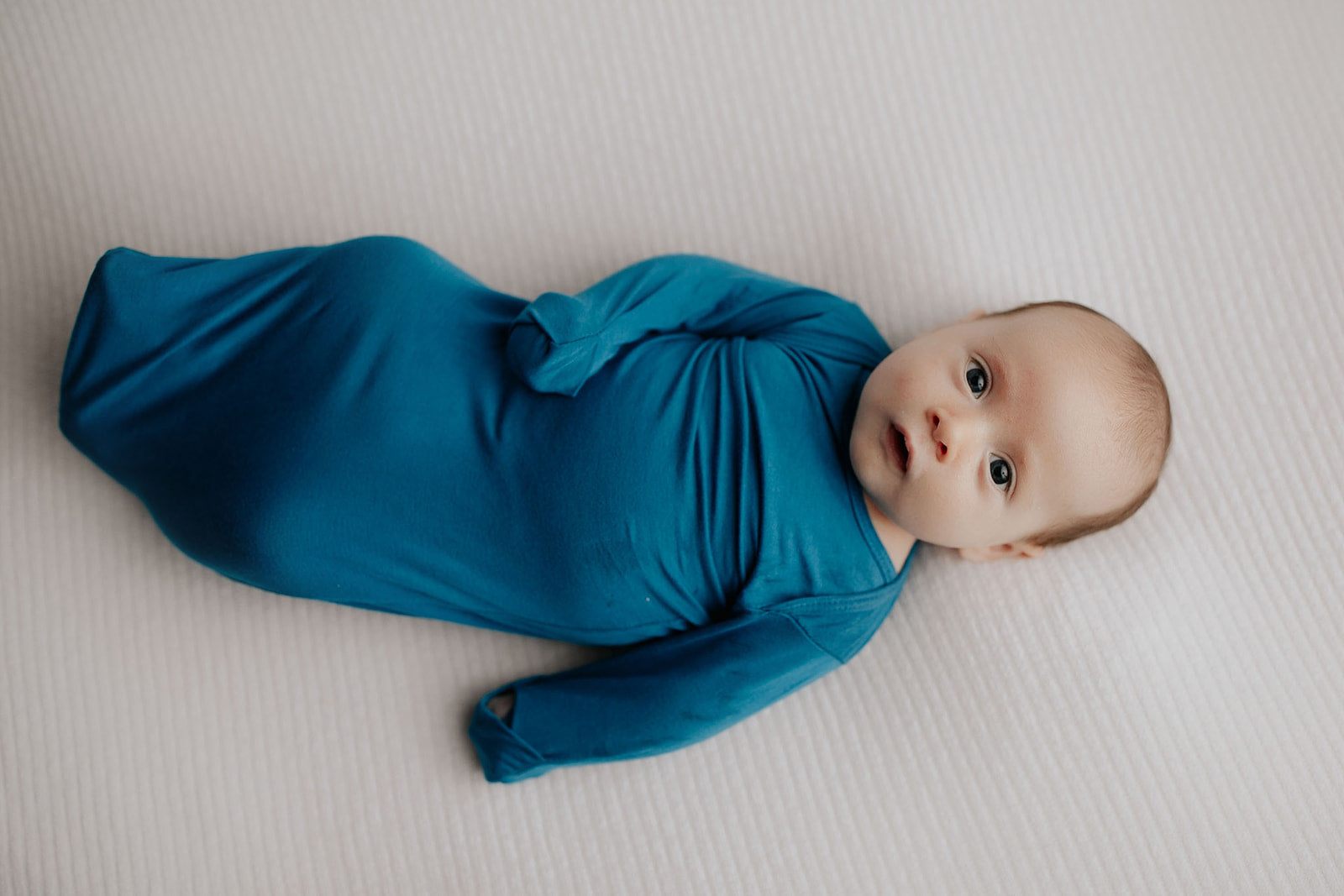 Blue Knotted Newborn Baby Gown