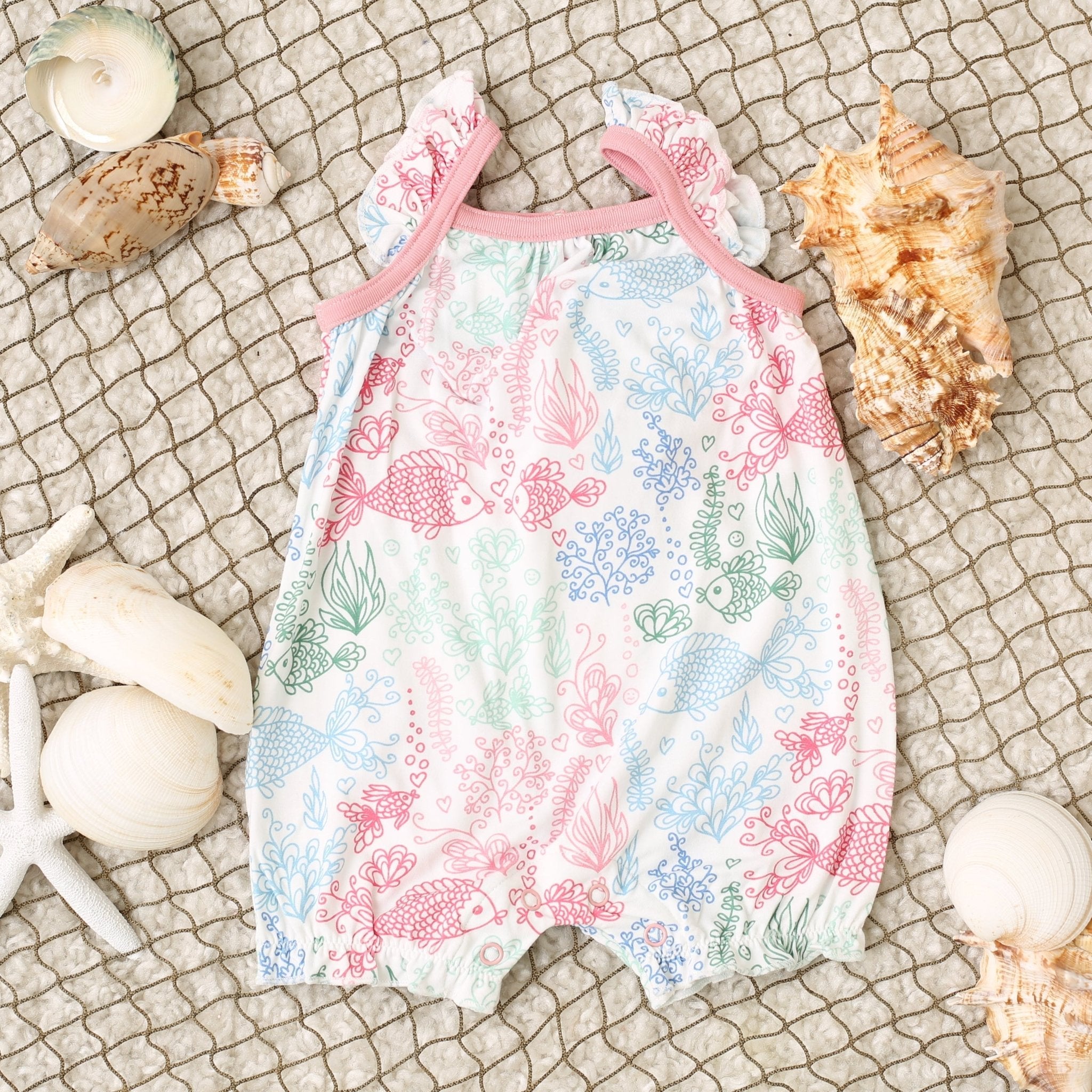 Koi Fish Bubble Romper