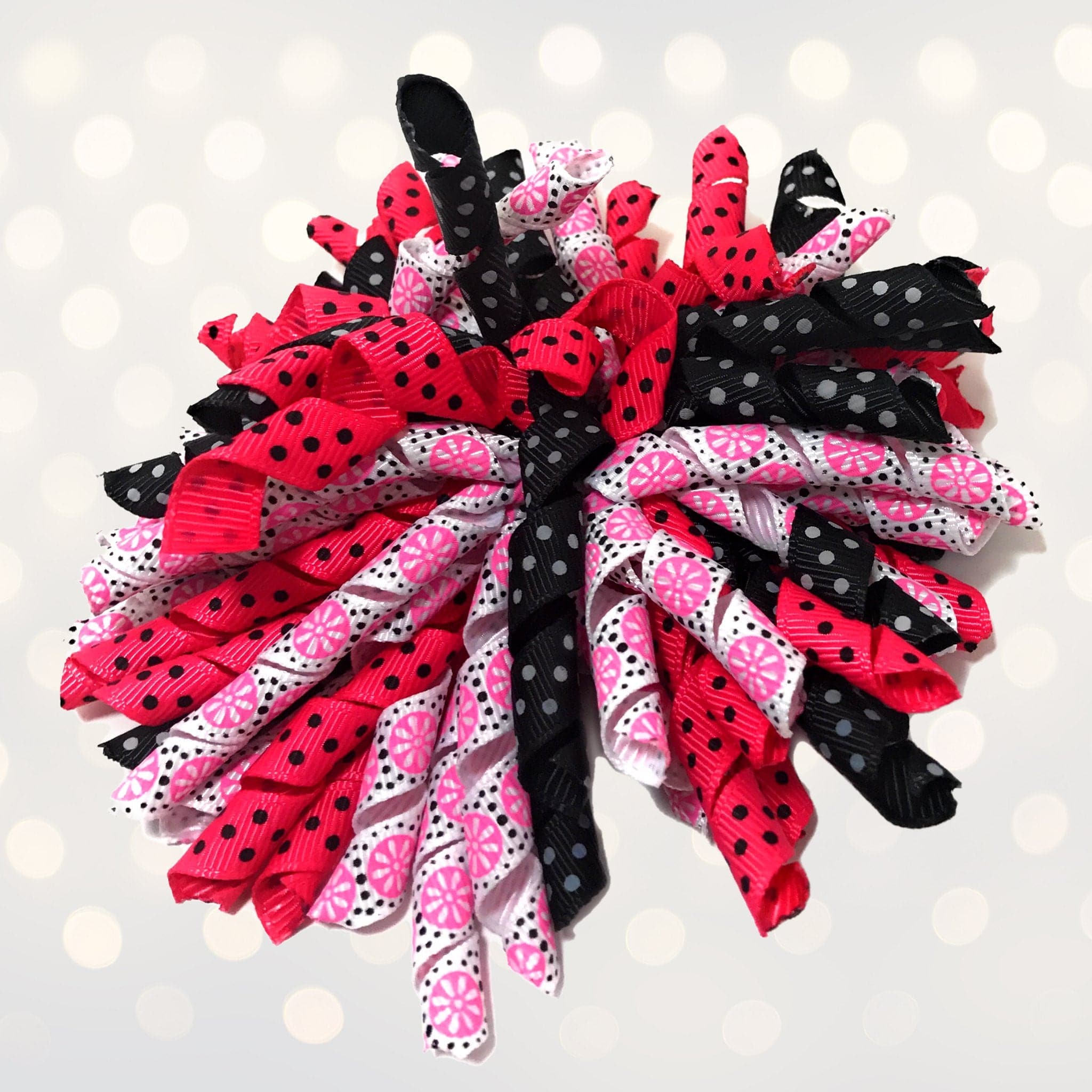 Korker Curly Corkscrew Hair Bow