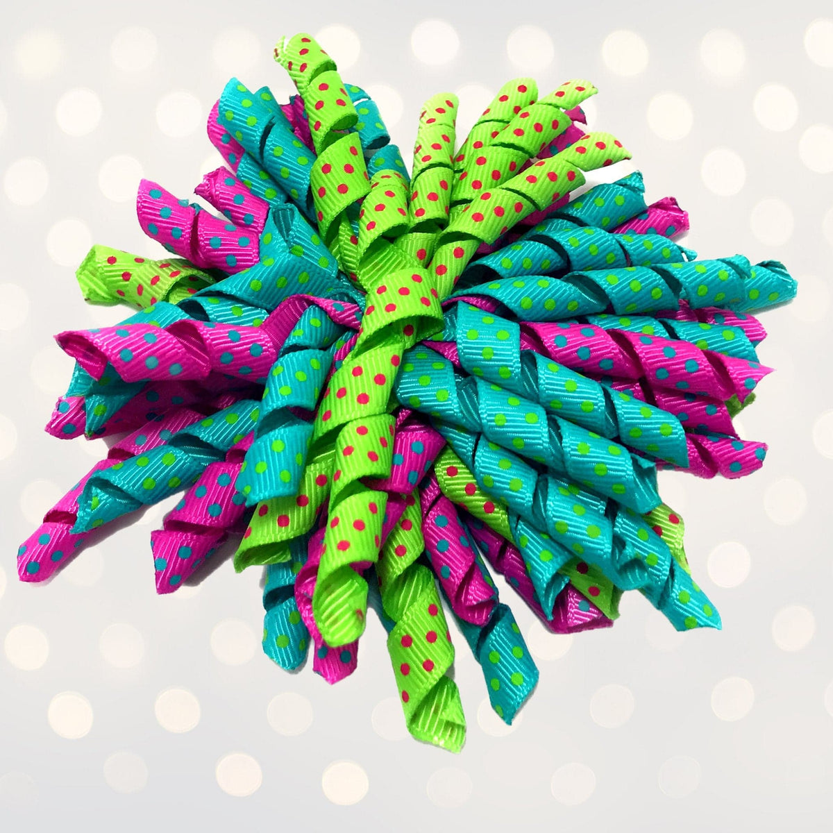 Korker Curly Corkscrew Hair Bow