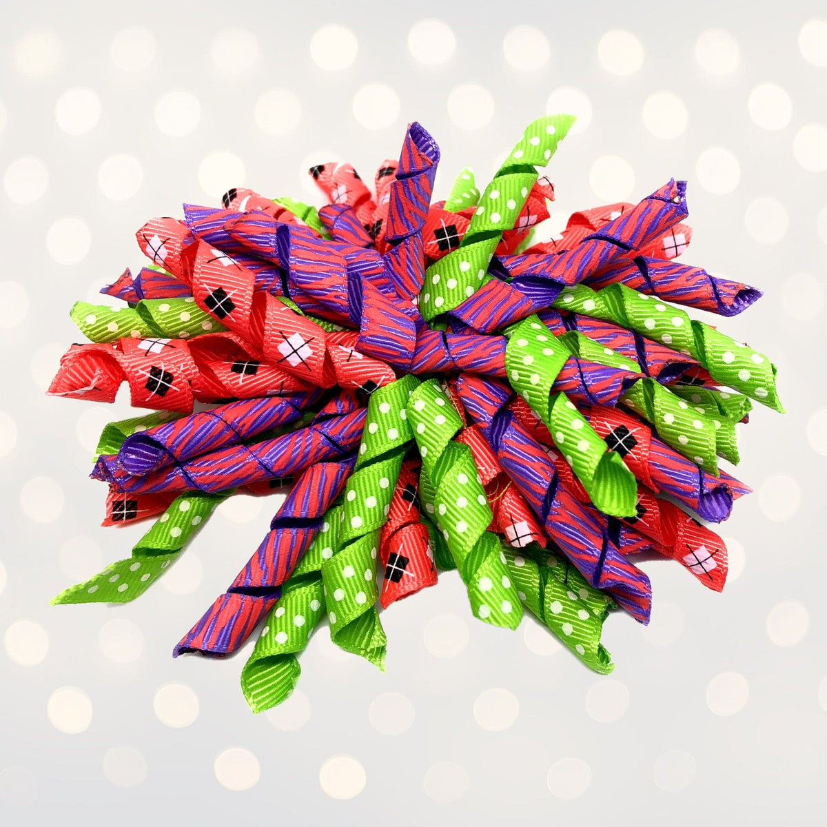 Korker Curly Corkscrew Hair Bow