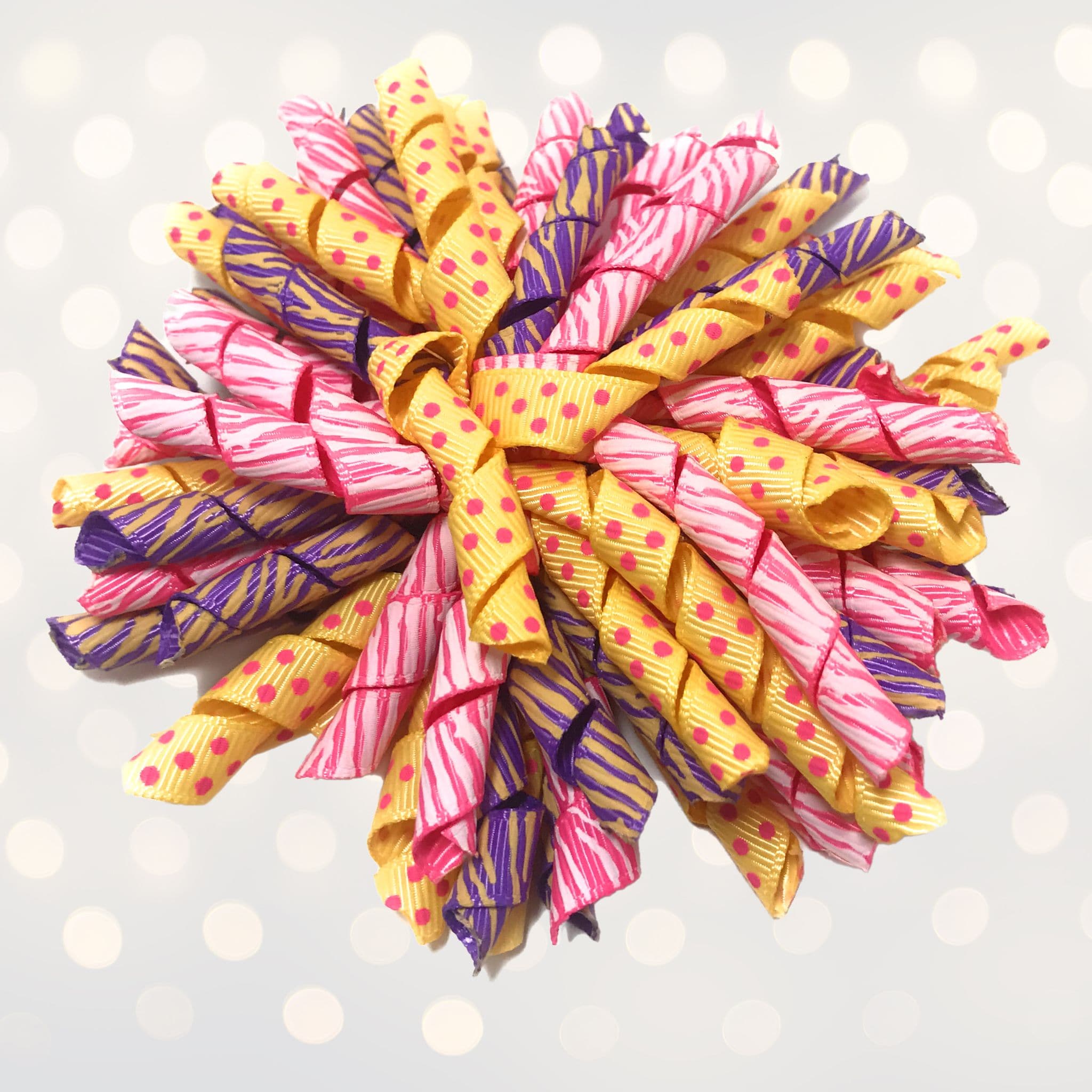 Korker Curly Corkscrew Hair Bow