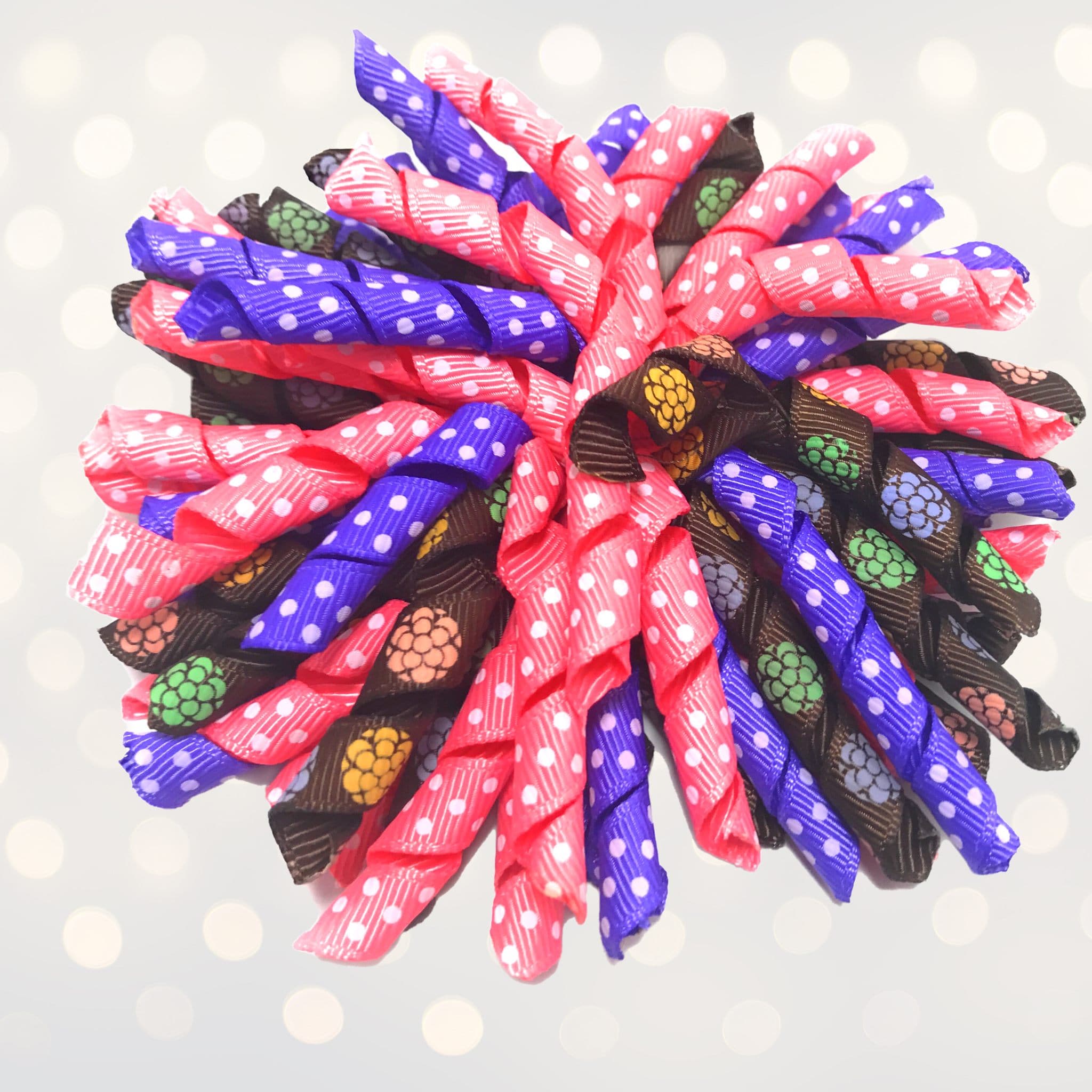 Korker Curly Corkscrew Hair Bow