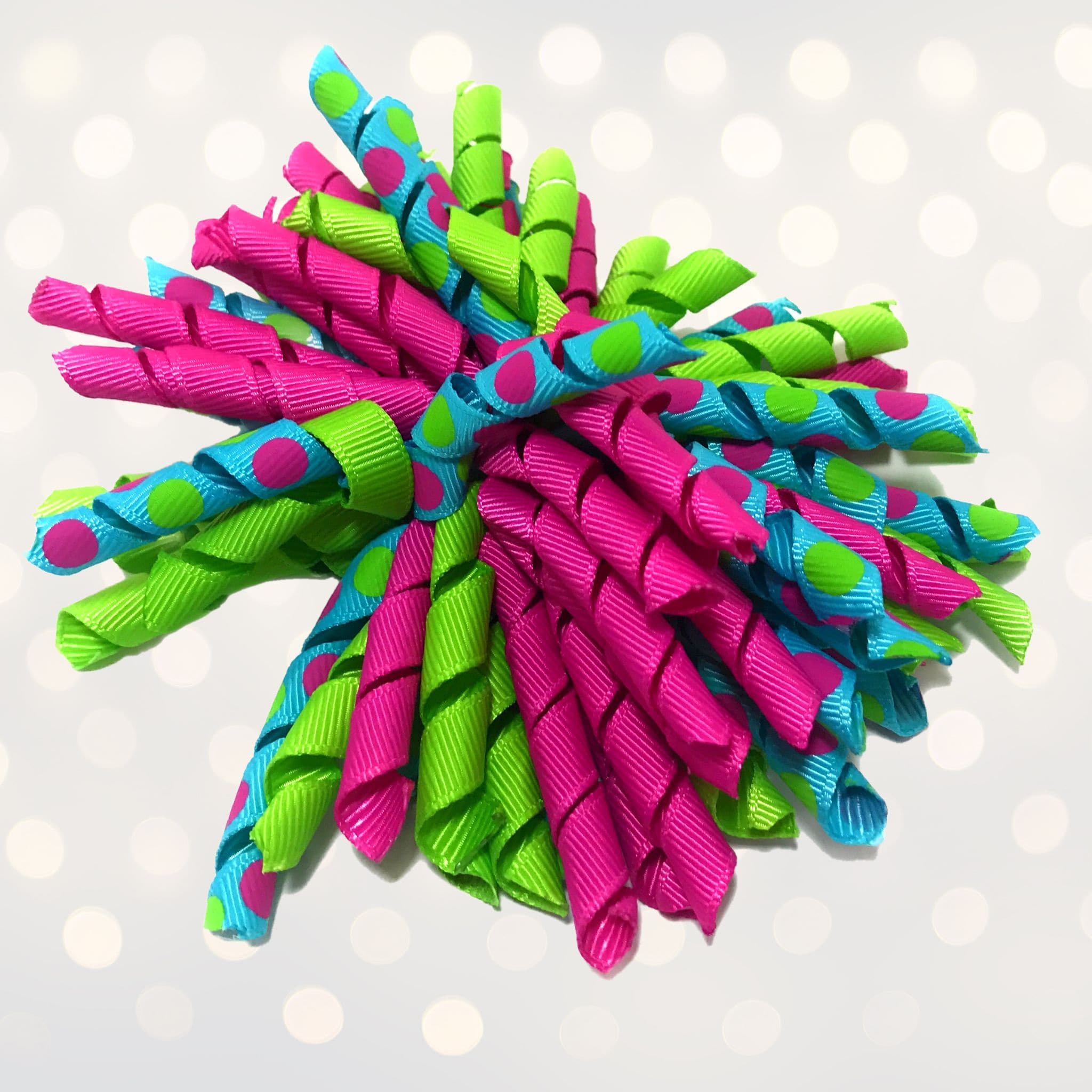 Korker Curly Corkscrew Hair Bow