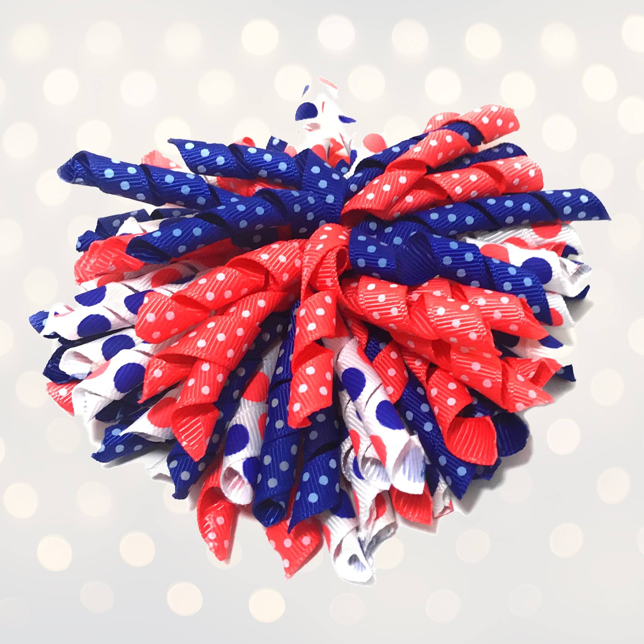 Korker Curly Corkscrew Hair Bow