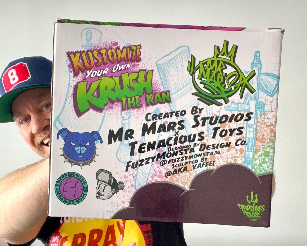 Krush The Kan 5 Inch Diy Glow In The Dark Vinyl Figure