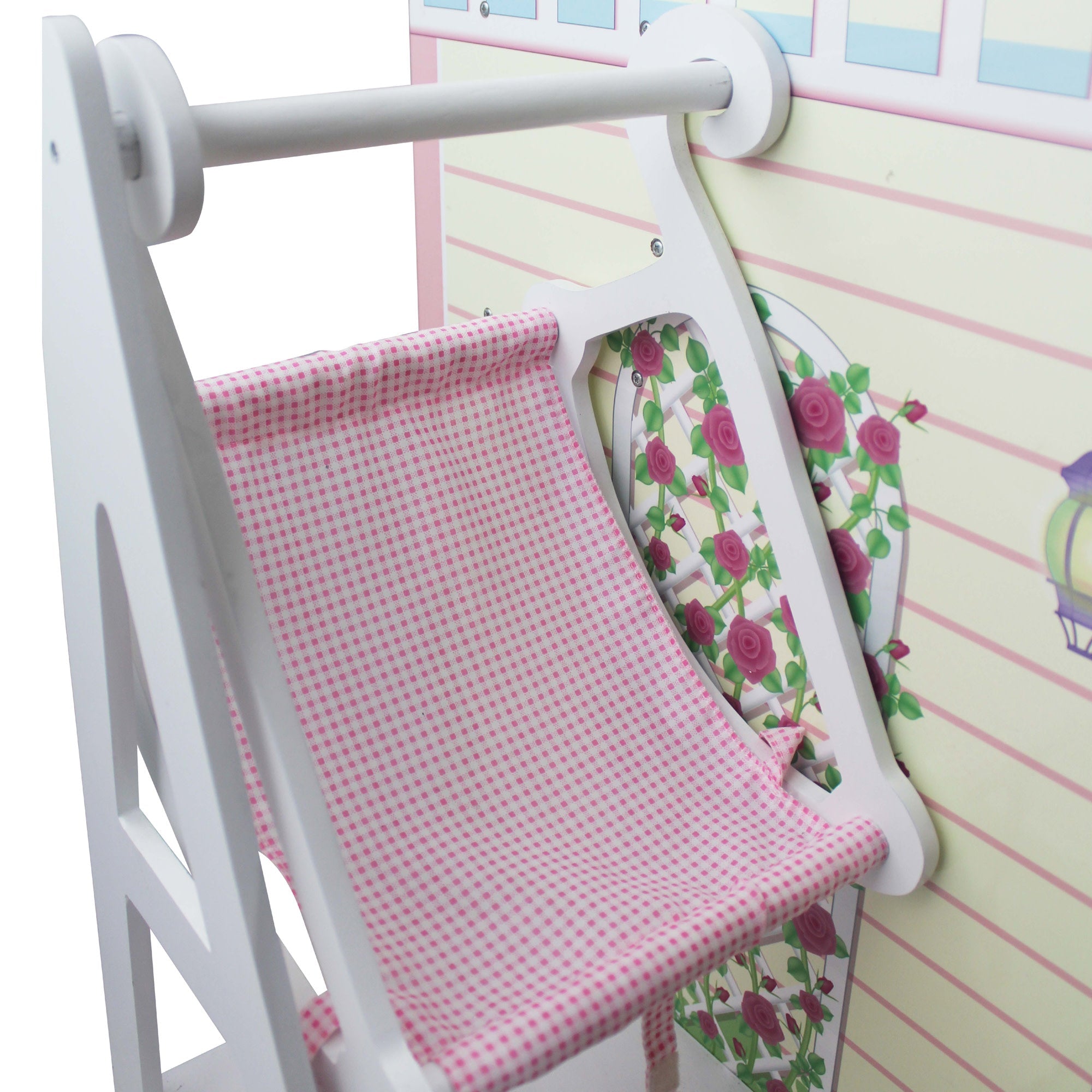 Olivia's Little World Baby Doll Changing Station Dollhouse With Storage, Multicolor