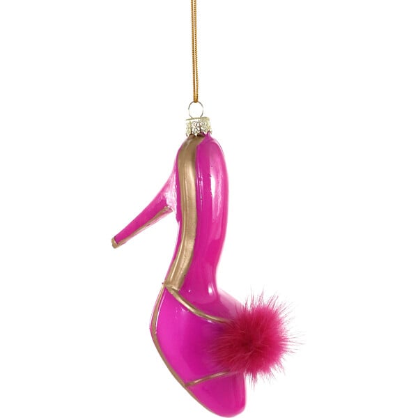 Boudior Mule Ornament, Hot Pink