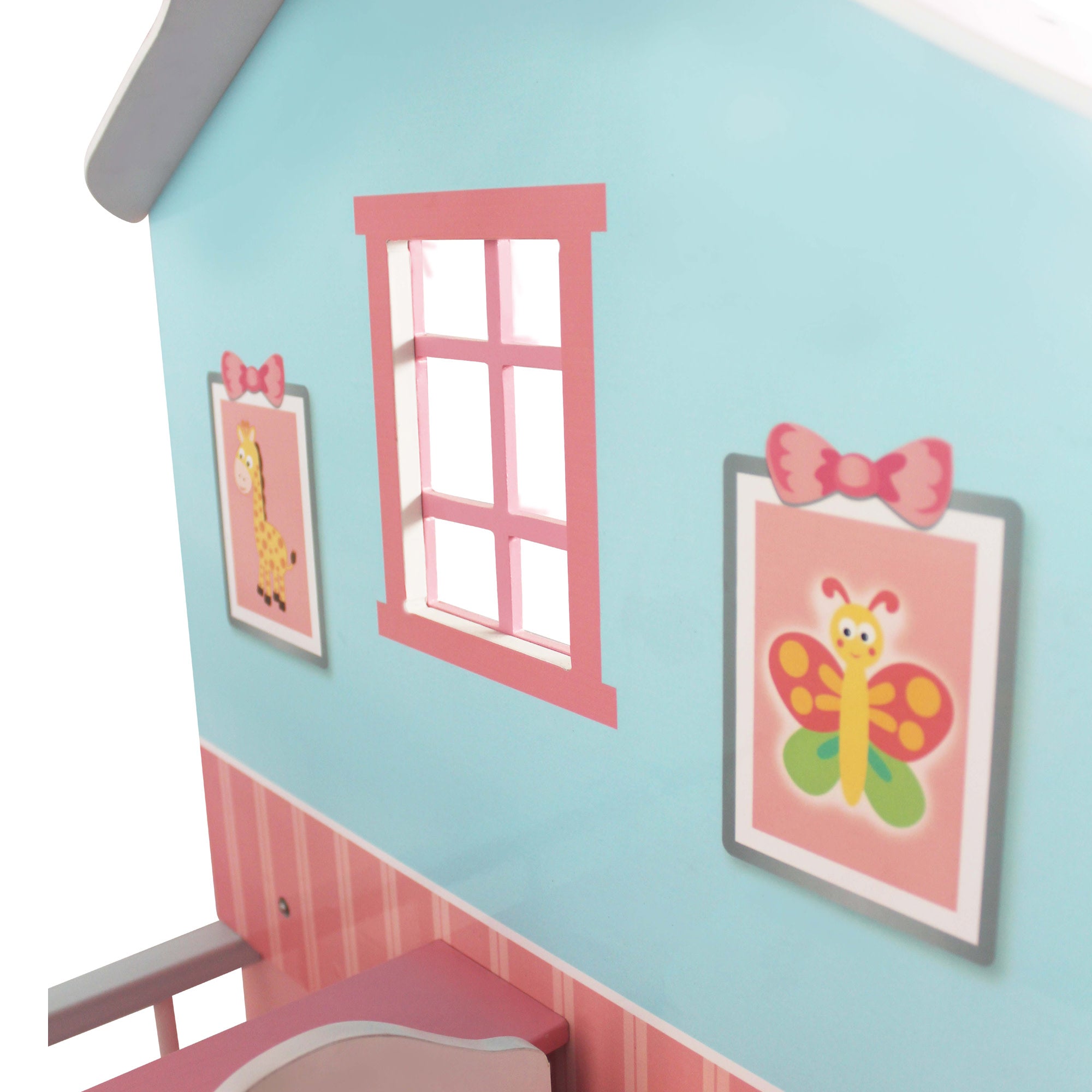 Olivia's Little World Baby Doll Changing Station Dollhouse With Storage, Multicolor