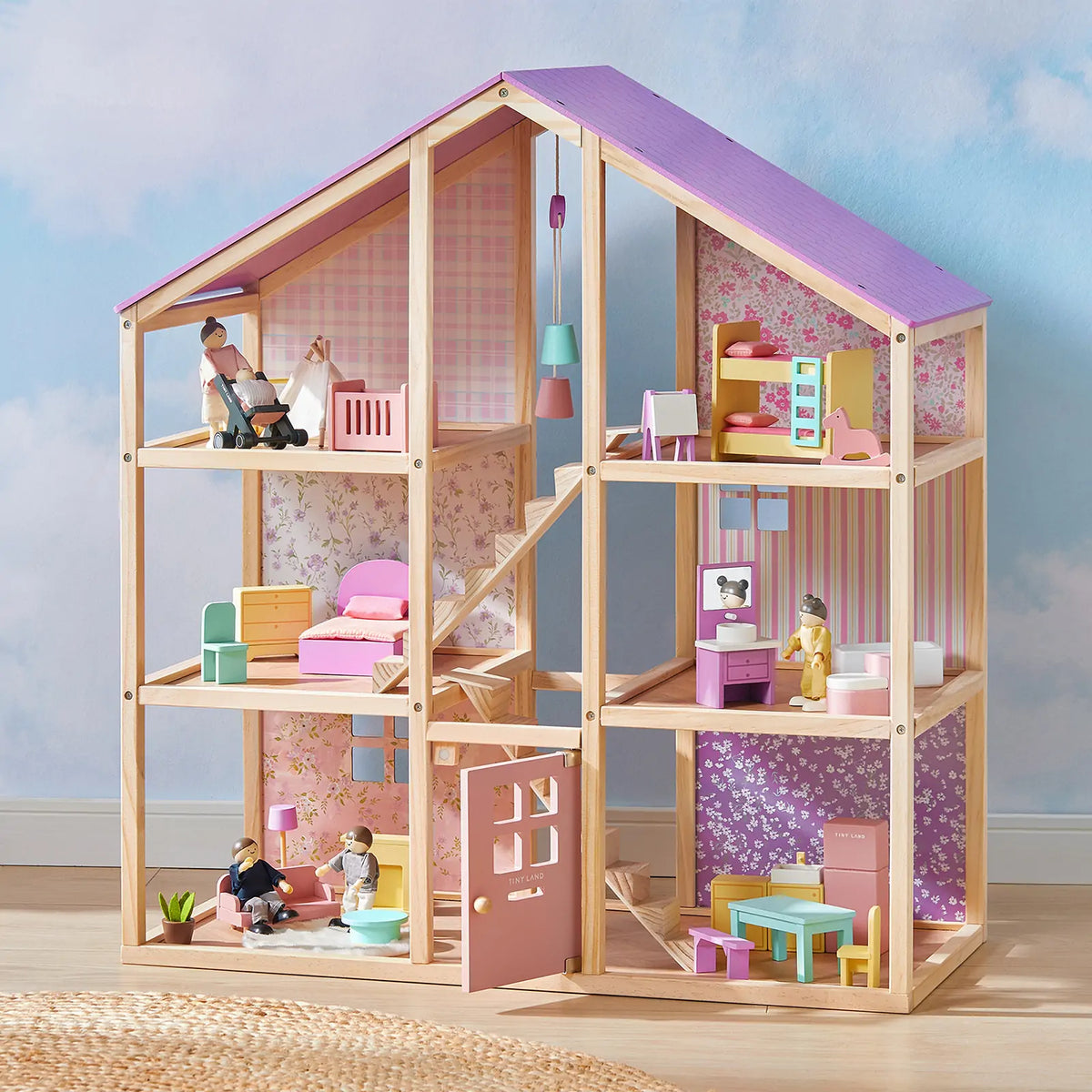 ® Sweetwood Unicorn Dollhouse & Wooden Dollhouse Dolls