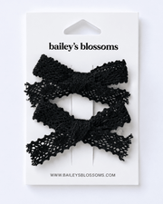 Lace Piggie Sets - Black