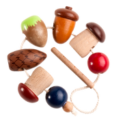 Wooden Lacing Toy — Nature Variety