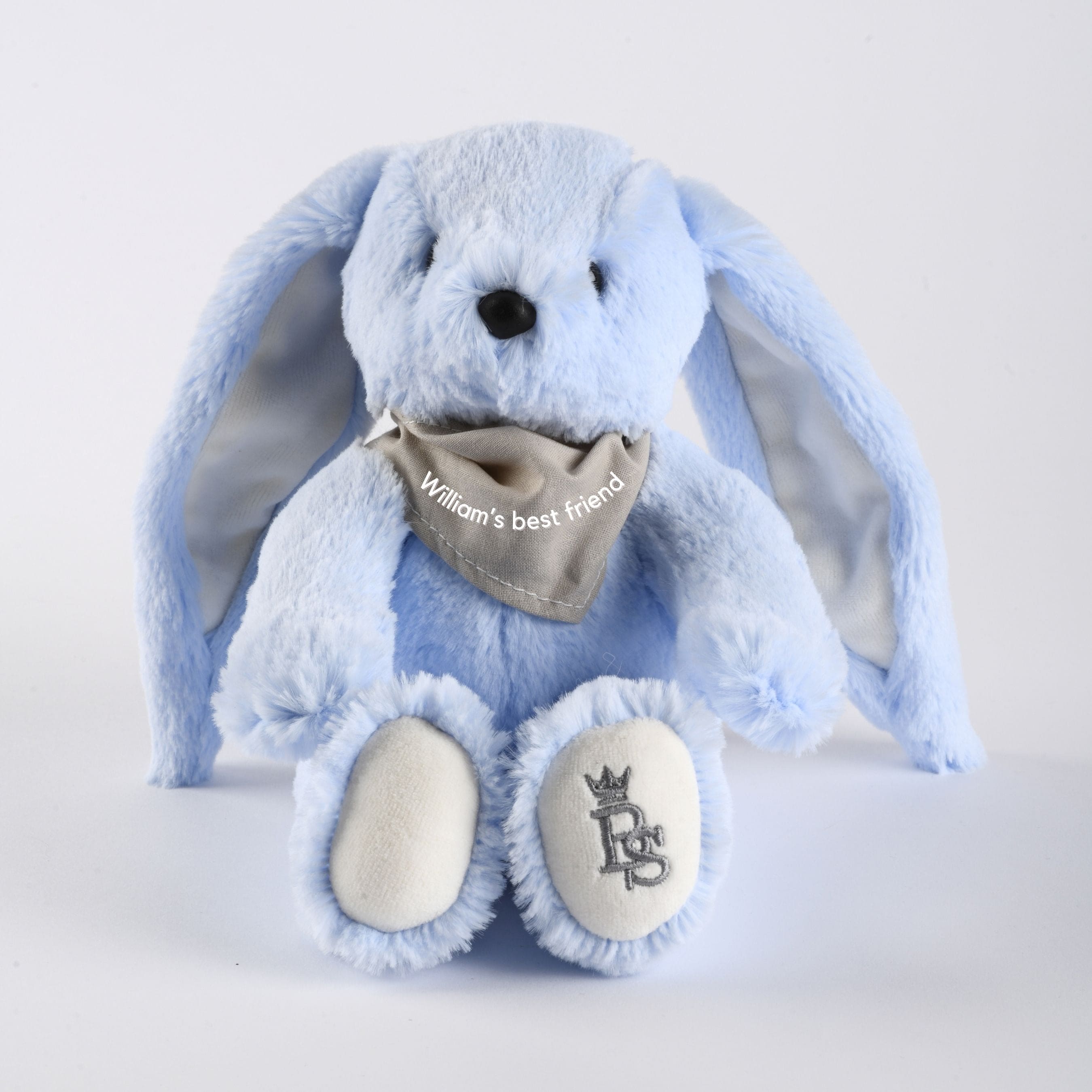 Lapinou | Blue Personalised Plush Bunny Toy(20cm) - Made In France