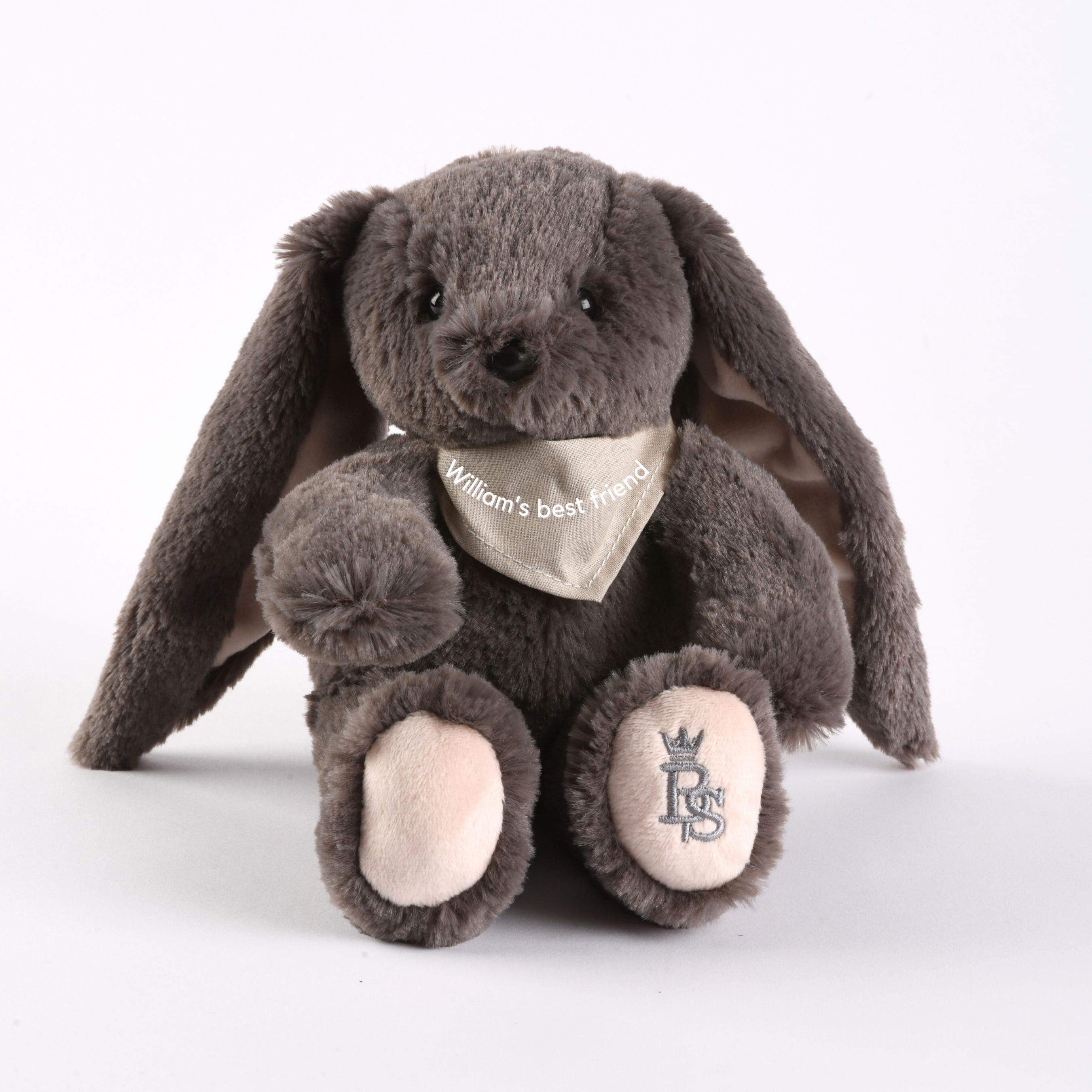 Lapinou | Grey Personalised Plush Bunny Toy(20cm) - Made In France