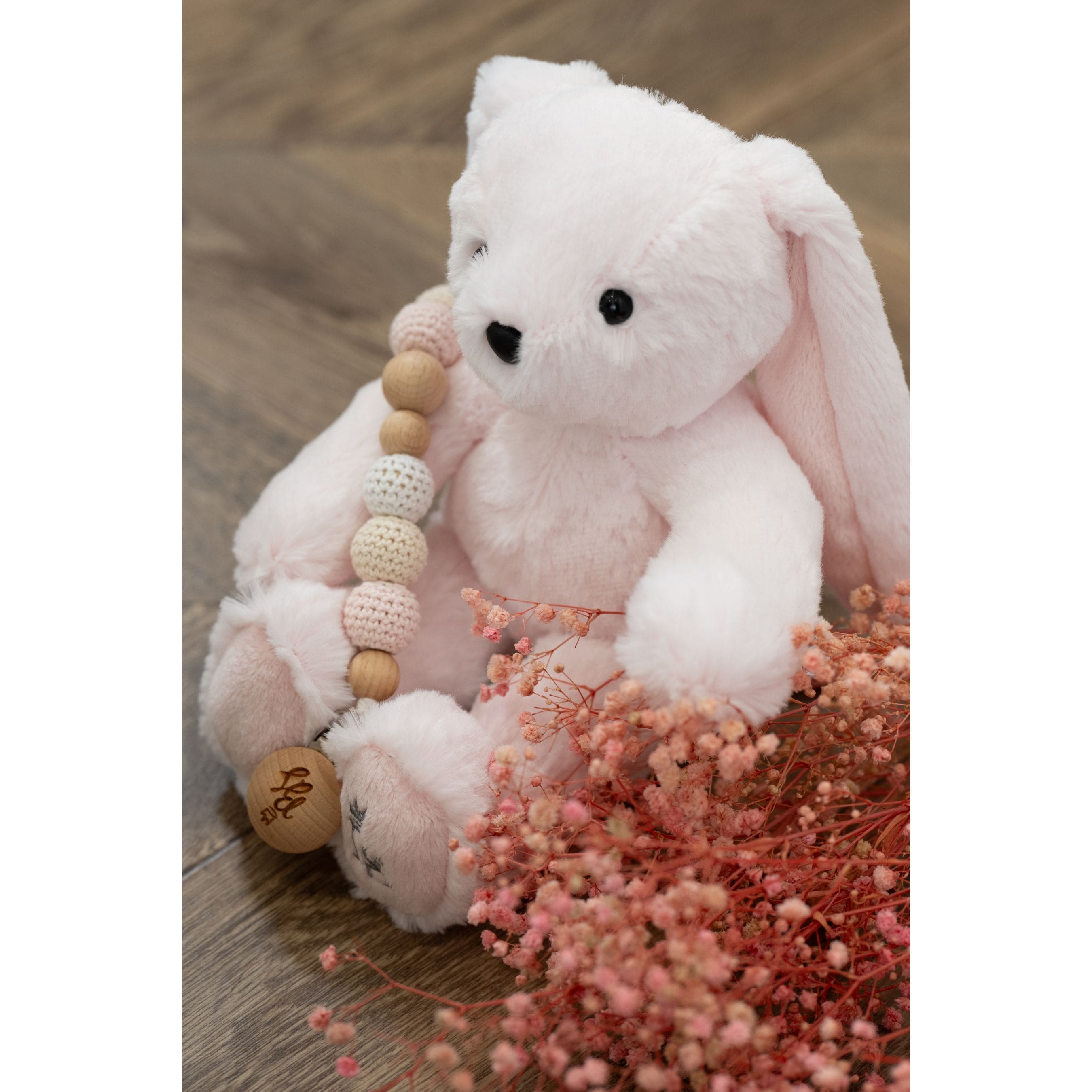 Lapinou | Pink Plush Bunny Toy(20cm)  | Made In France