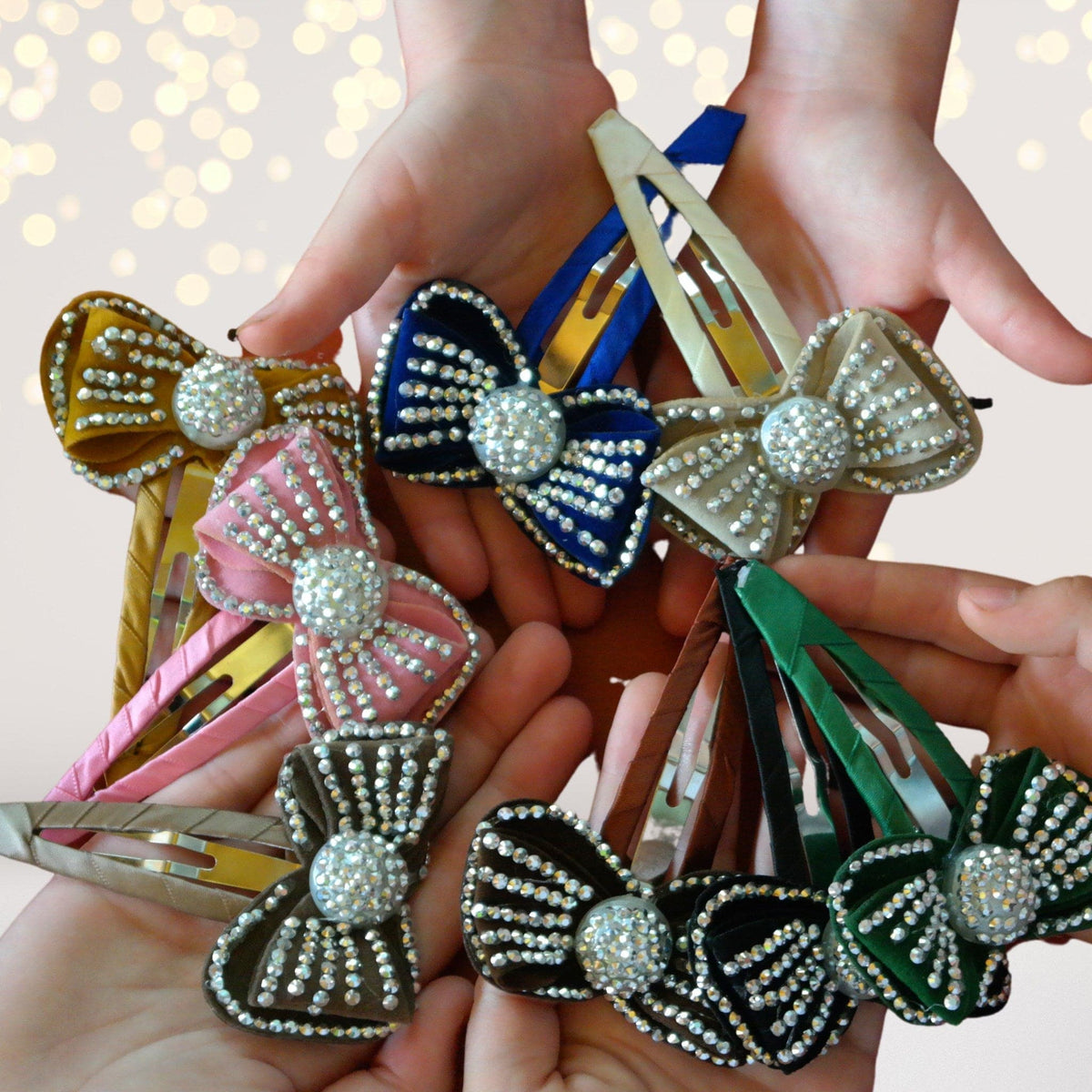 Large Bling Bow Snappy Clip