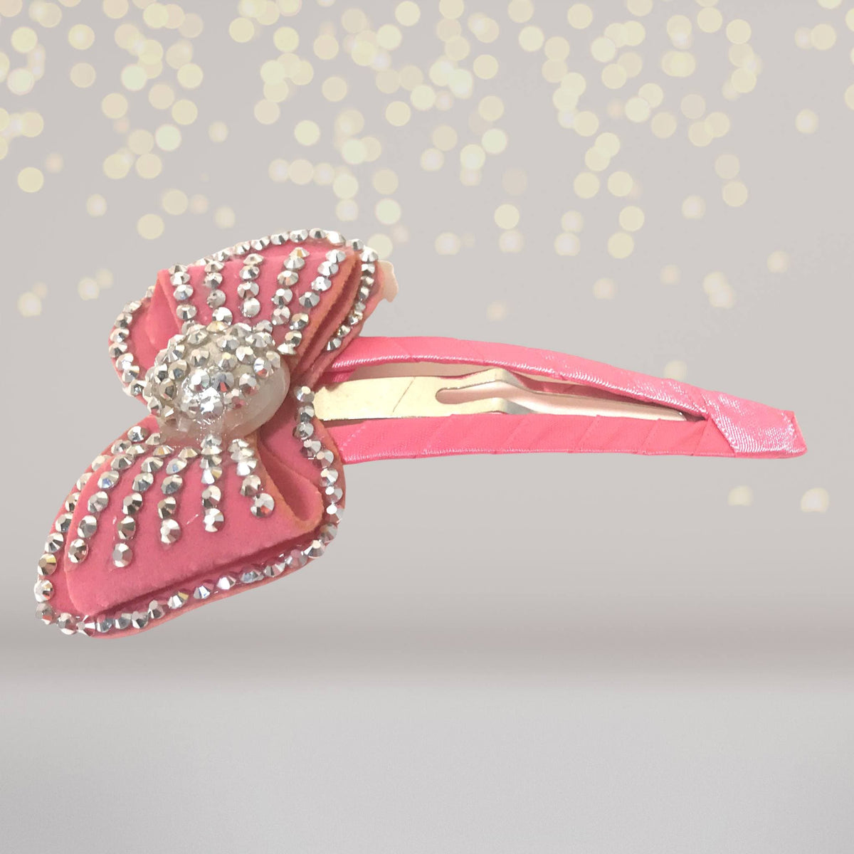 Large Bling Bow Snappy Clip
