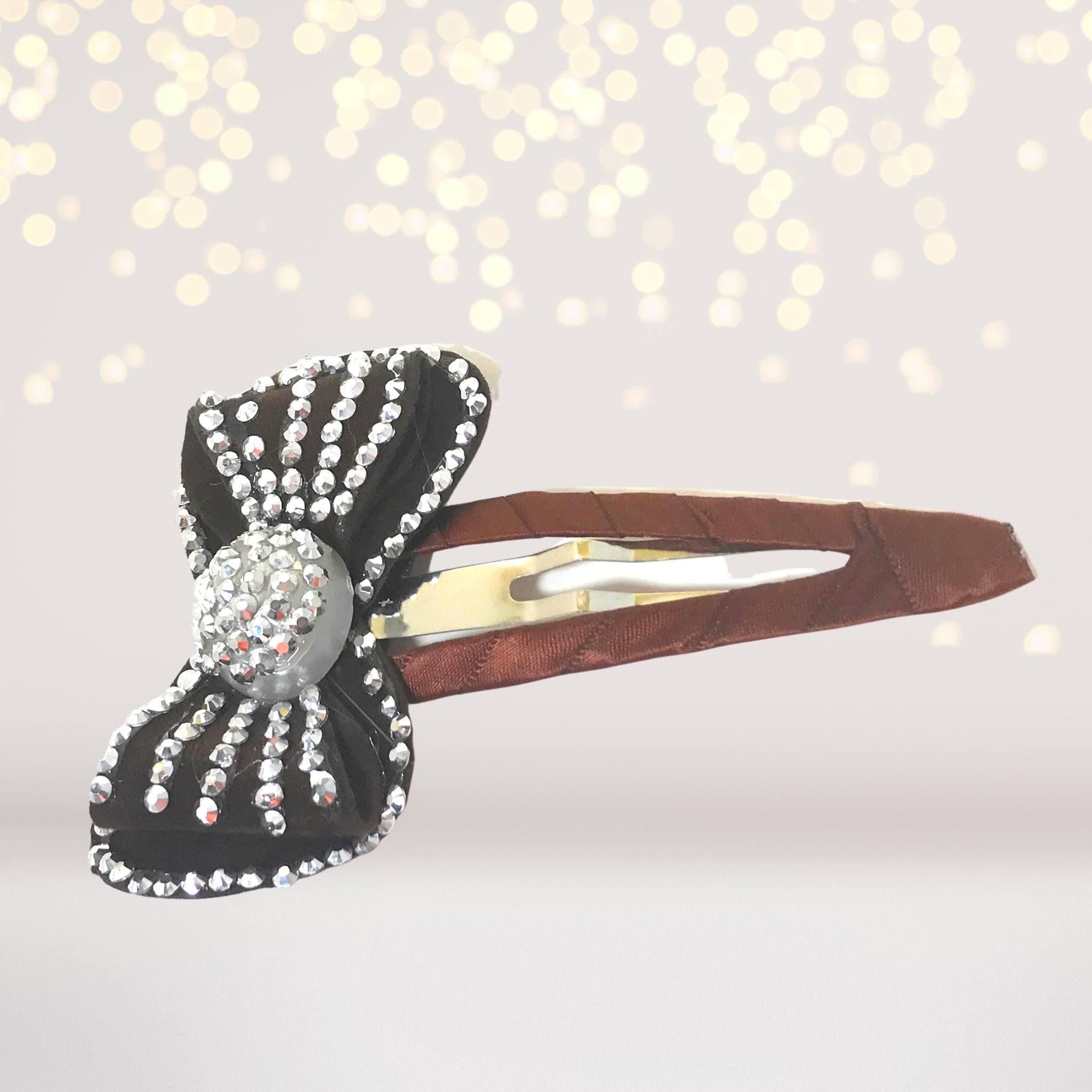 Large Bling Bow Snappy Clip