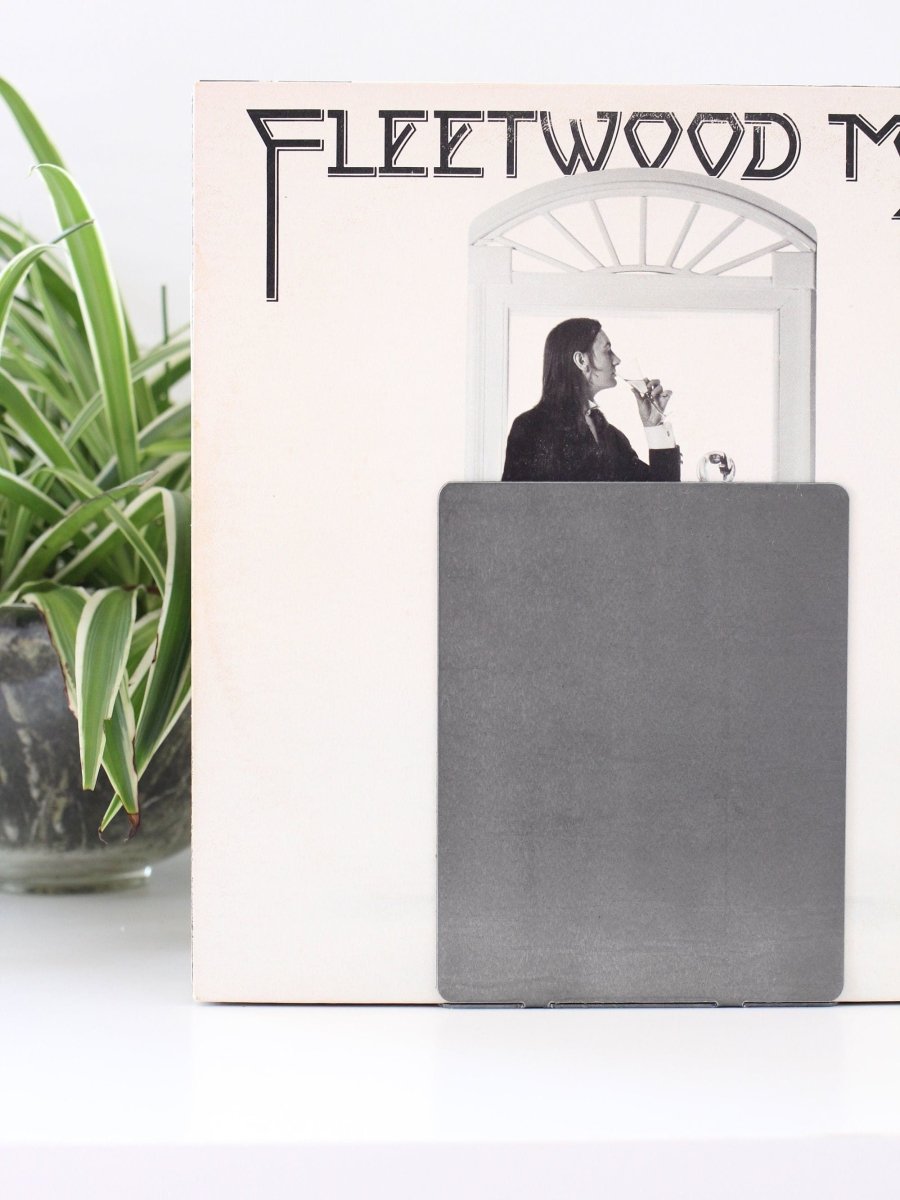 Large Metal Bookend For Vinyl Records