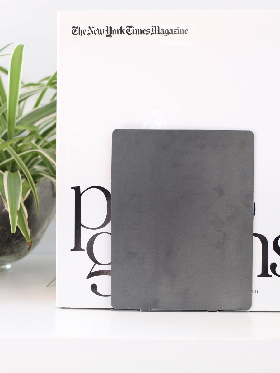 Large Metal Bookend For Vinyl Records