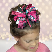 Large Sequin Boutique Hair Bow