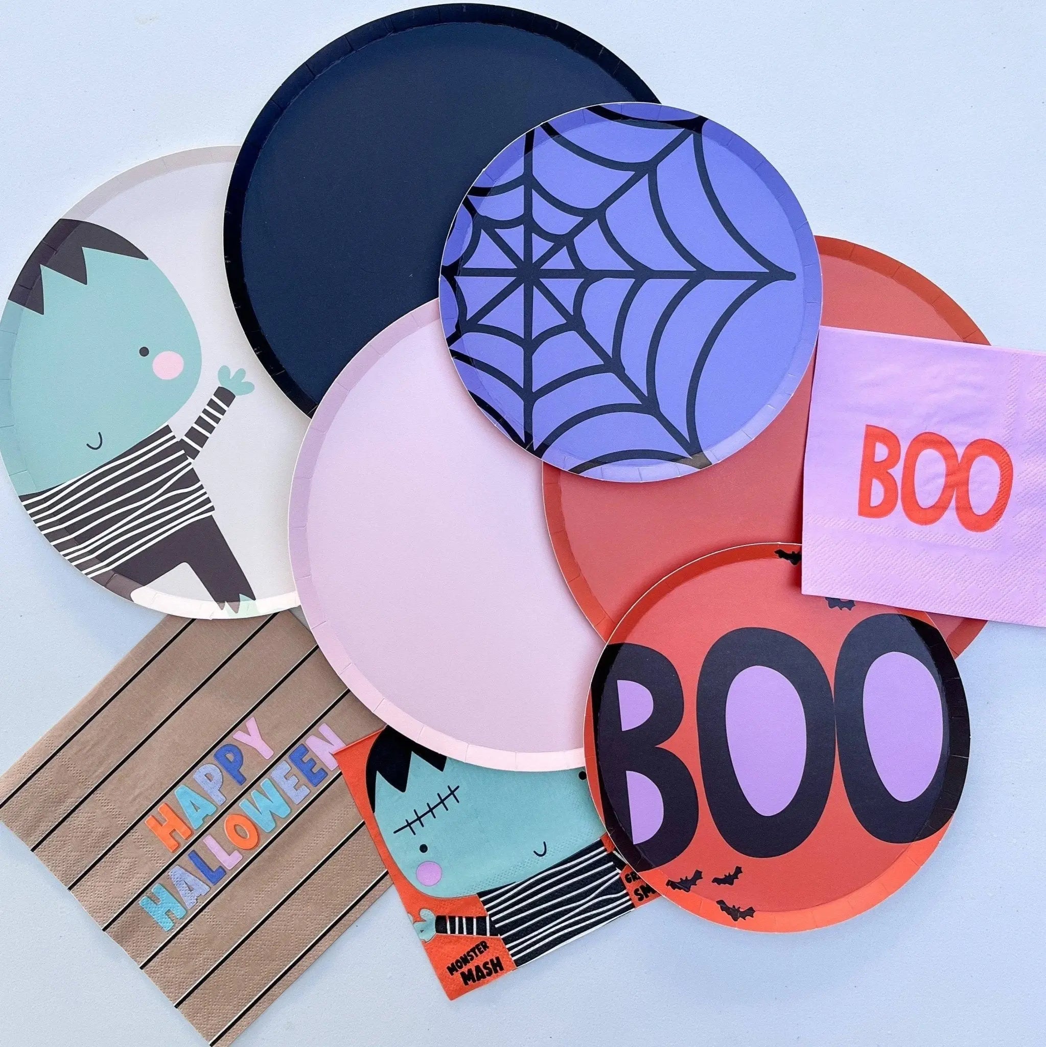 Large Striped Halloween Napkin