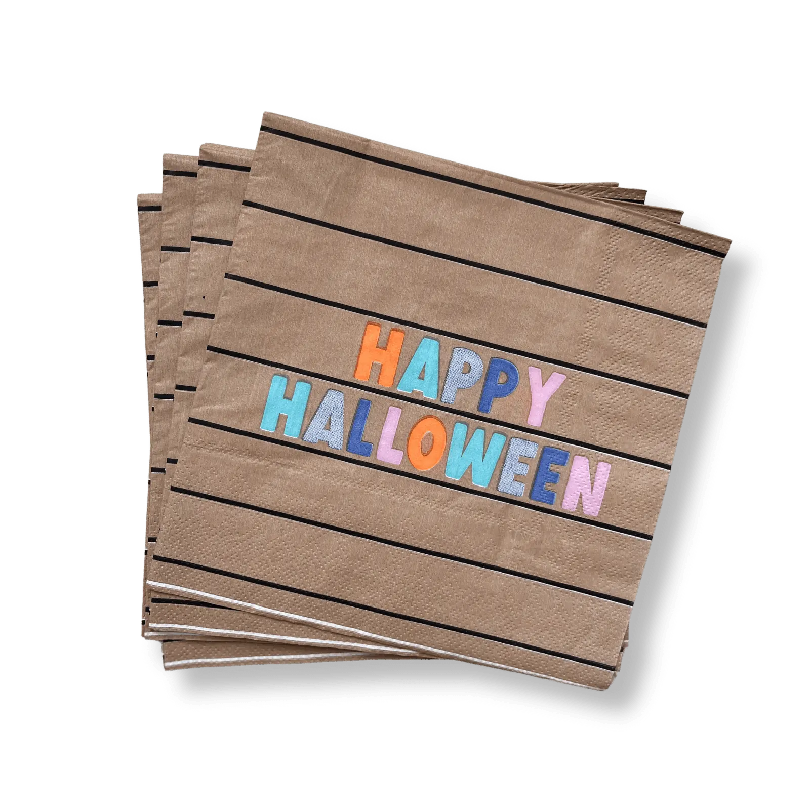Large Striped Halloween Napkin