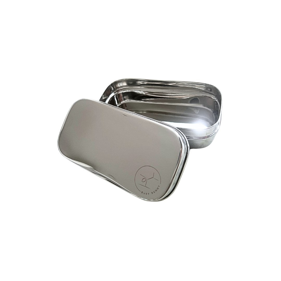 Stainless Steel Snack Container With Stainless Steel Lid (large)