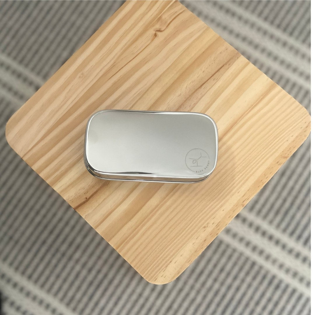 Stainless Steel Snack Container With Stainless Steel Lid (large)