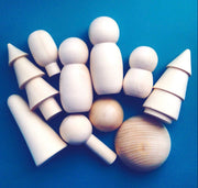 Natural Wooden Trees With Pegs Play Set