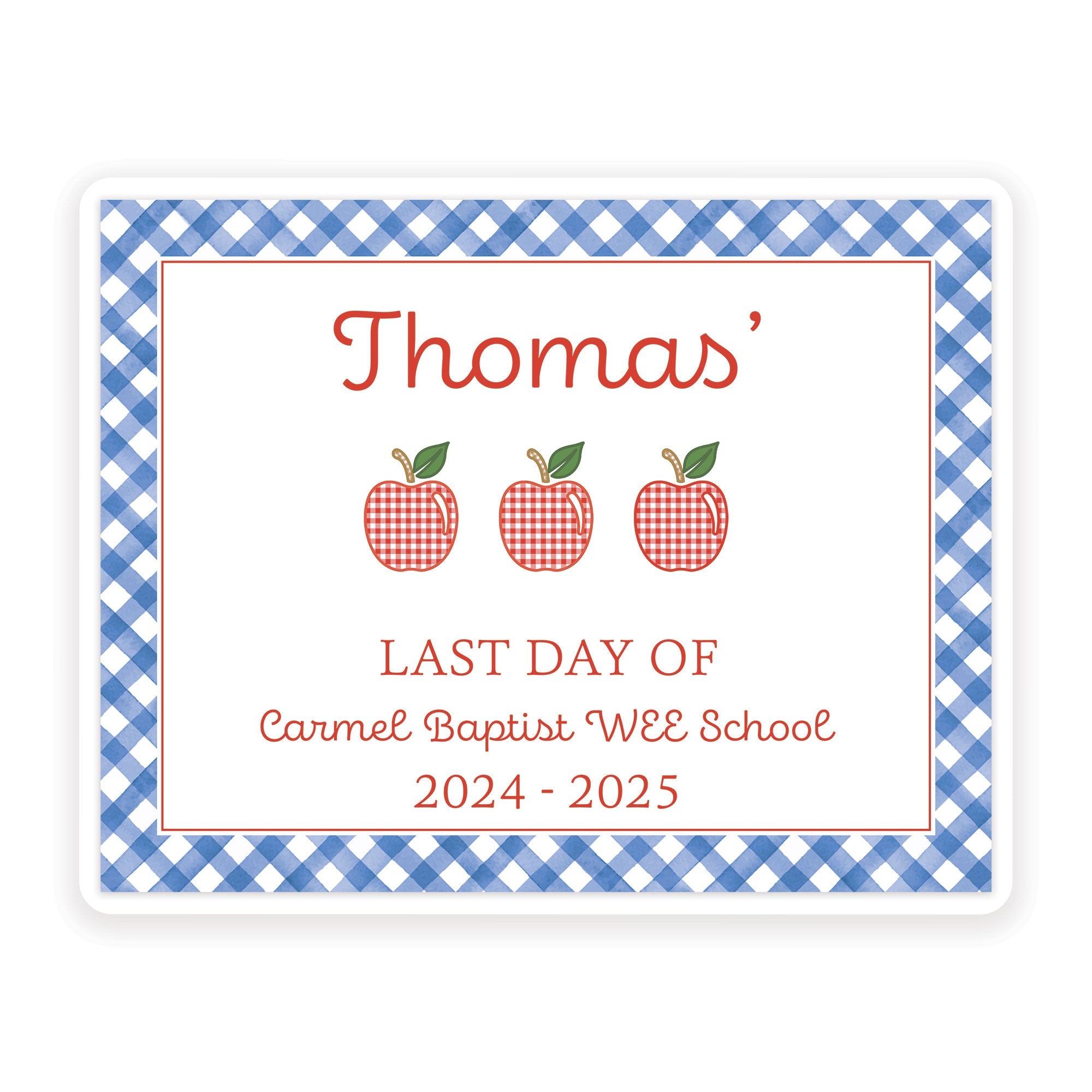 Apples Back To School Sign - Quisk Ship