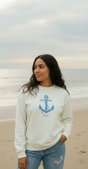 Nauti Nautical Anchor Adult Sweatshirt