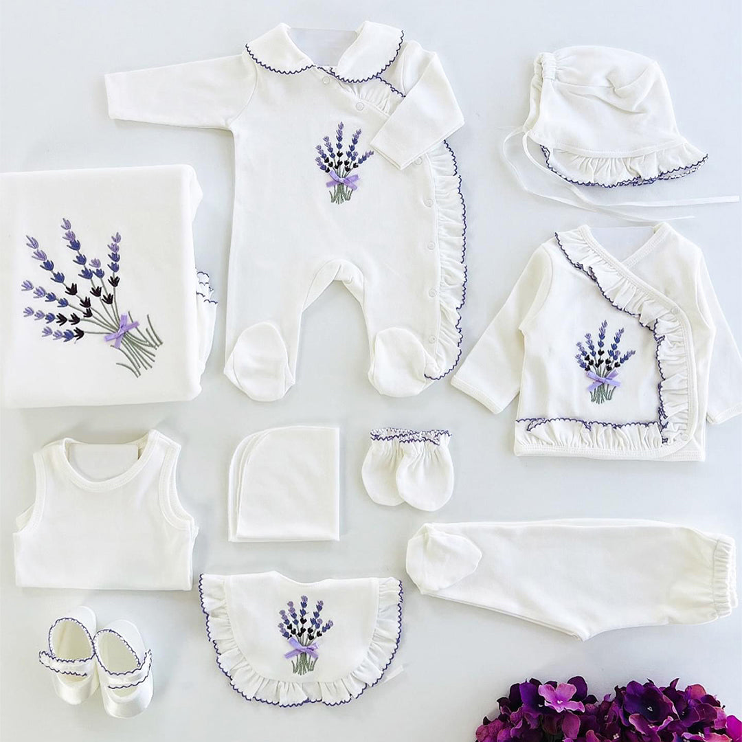 Lavender Newborn Coming Home Set (10 Pcs)