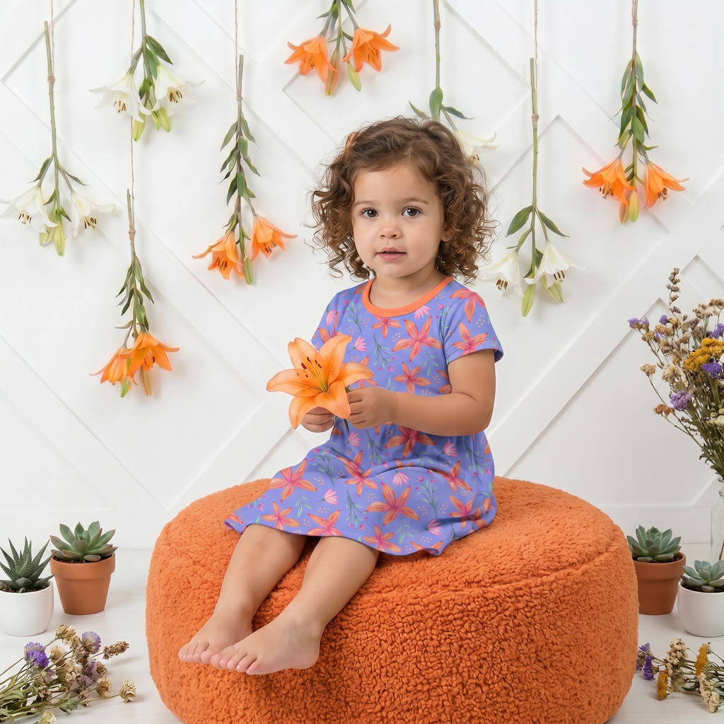 Lavender Leilani A-line Dress