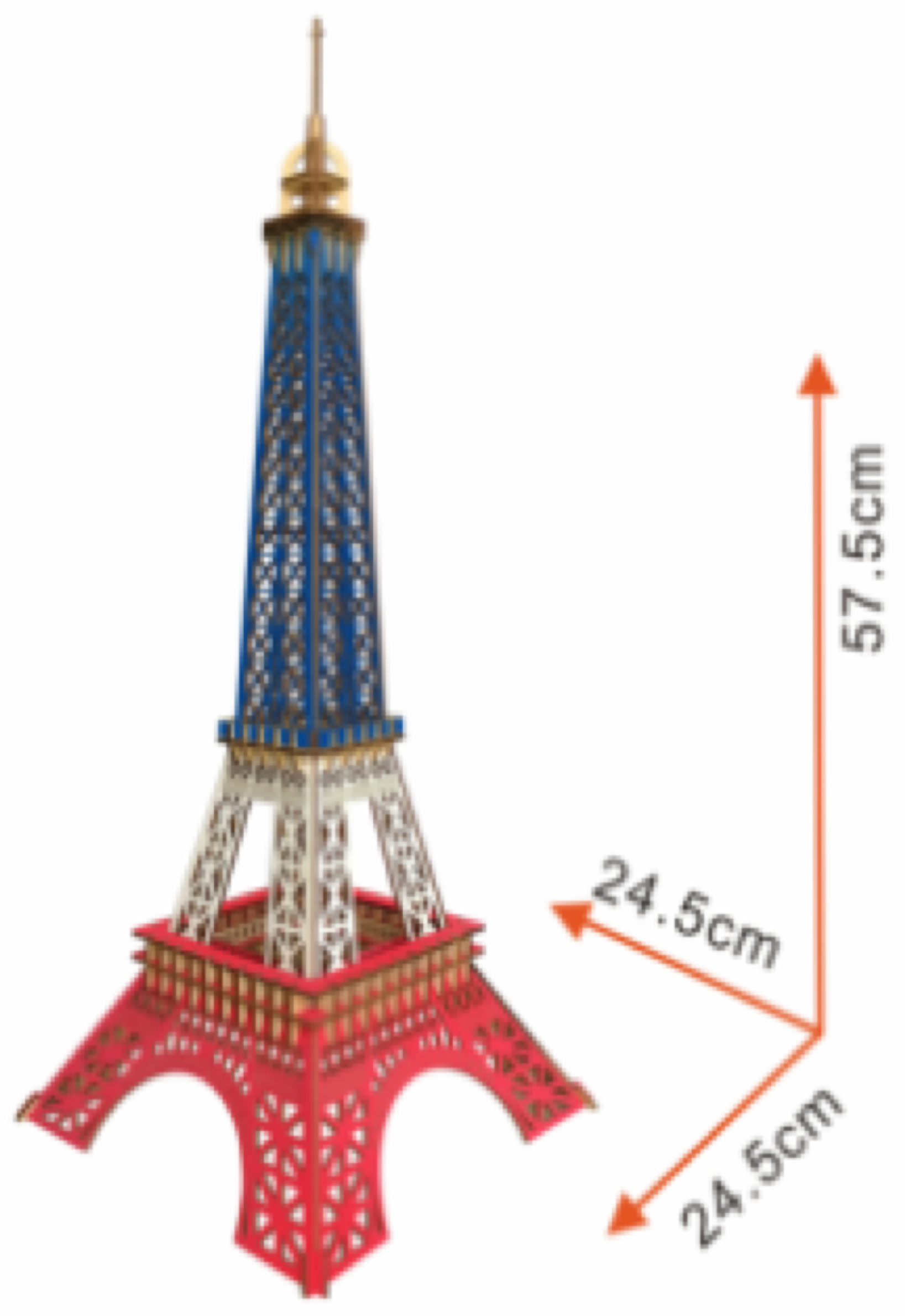 Paris Eiffel Tower Model Kit - Wooden Laser-cut 3d Puzzle (94 Pcs)