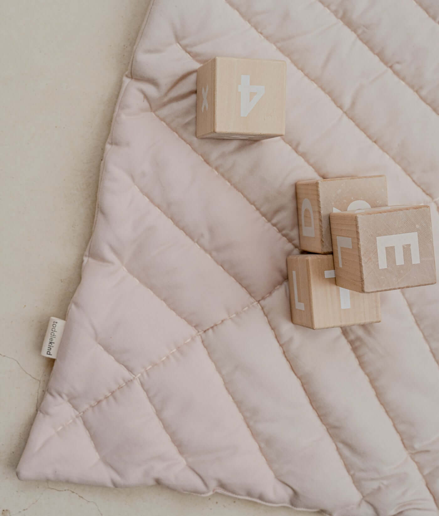 Leaf Organic Cotton Playmats | Blush