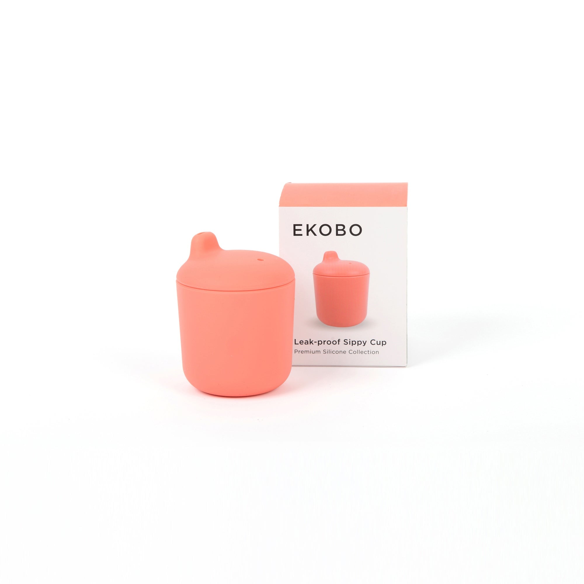 Silicone Baby Sippy Cup - Coral