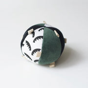 Taggy Ball With Rattle - Jungle Leaves