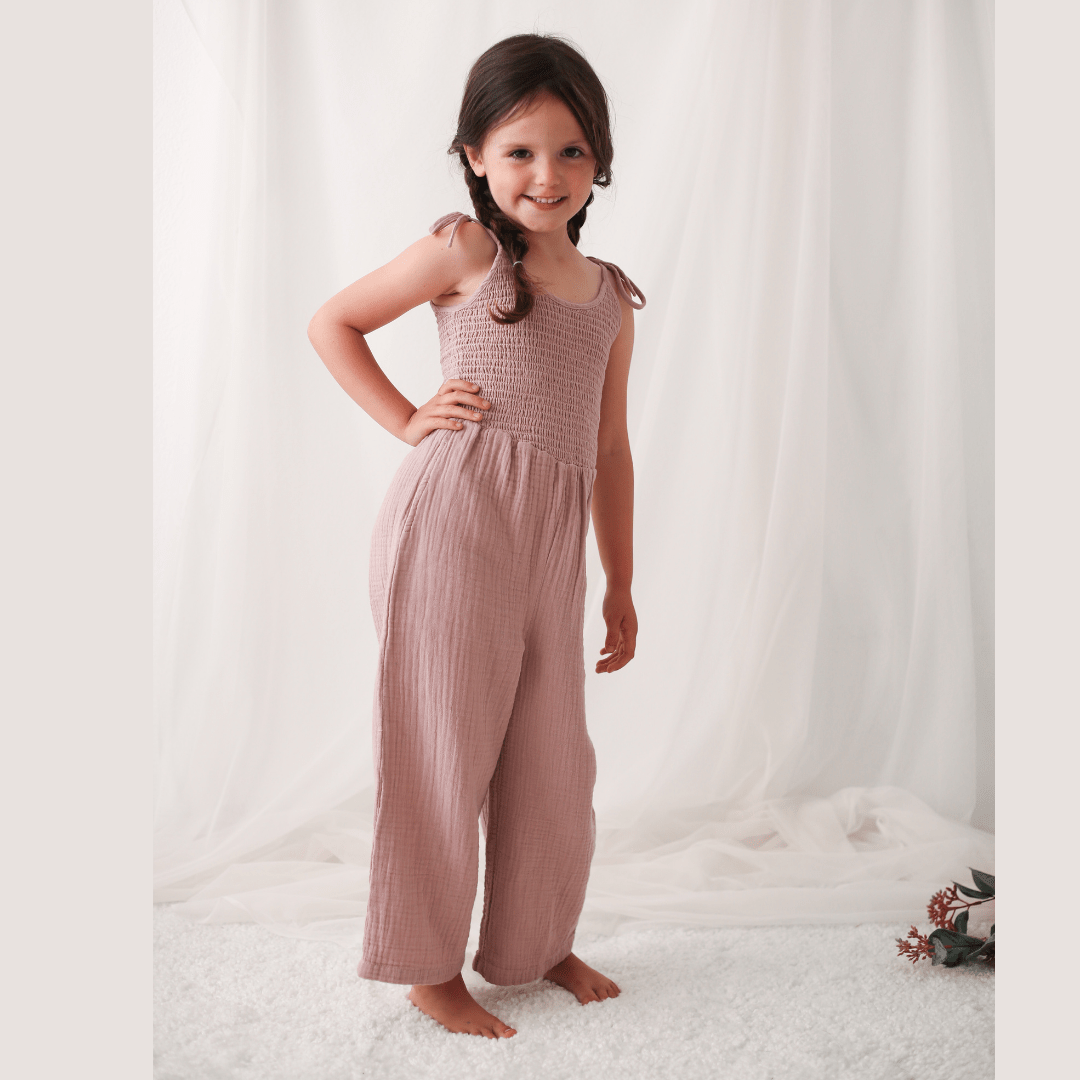 Leena Jumpsuit In Dusty Rose