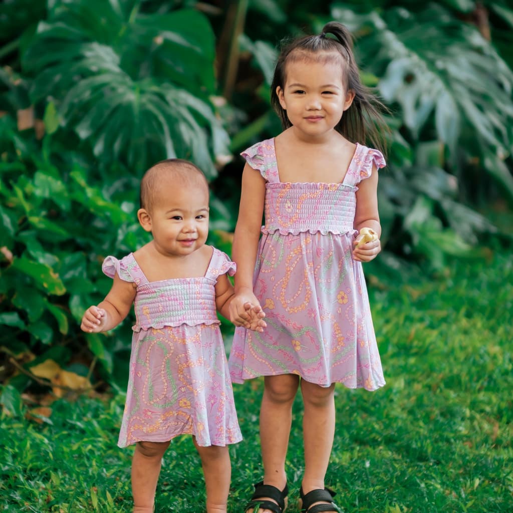 Lei Day Bamboo Smocked Dress